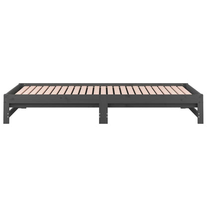 Pull-out Day Bed without Mattress Grey 2x(90x200) cm