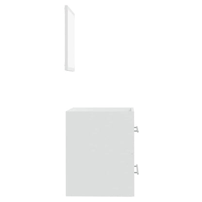 Bathroom Cabinet with Mirror White 41x38.5x48 cm Engineered Wood