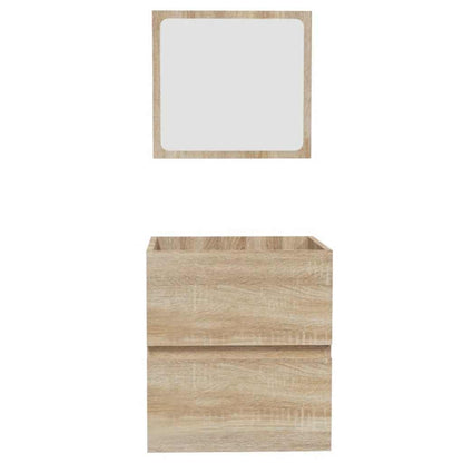 Bathroom Cabinet with Mirror Sonoma Oak Engineered Wood