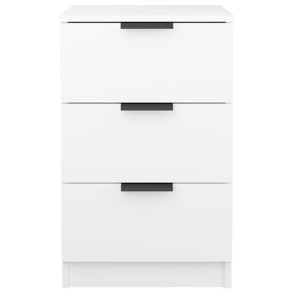 Bedside Cabinet White 40x36x65 cm