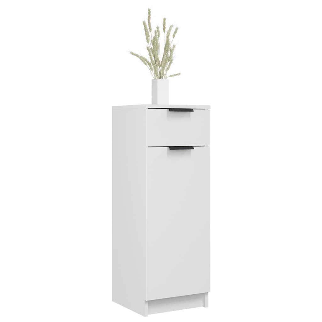 Bathroom Cabinet White 32x33.5x90 cm Engineered Wood