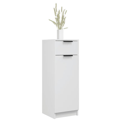 Bathroom Cabinet White 32x33.5x90 cm Engineered Wood