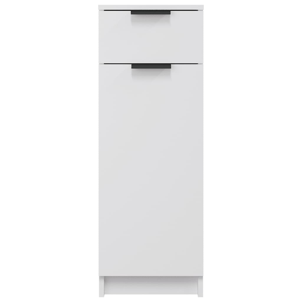 Bathroom Cabinet White 32x33.5x90 cm Engineered Wood