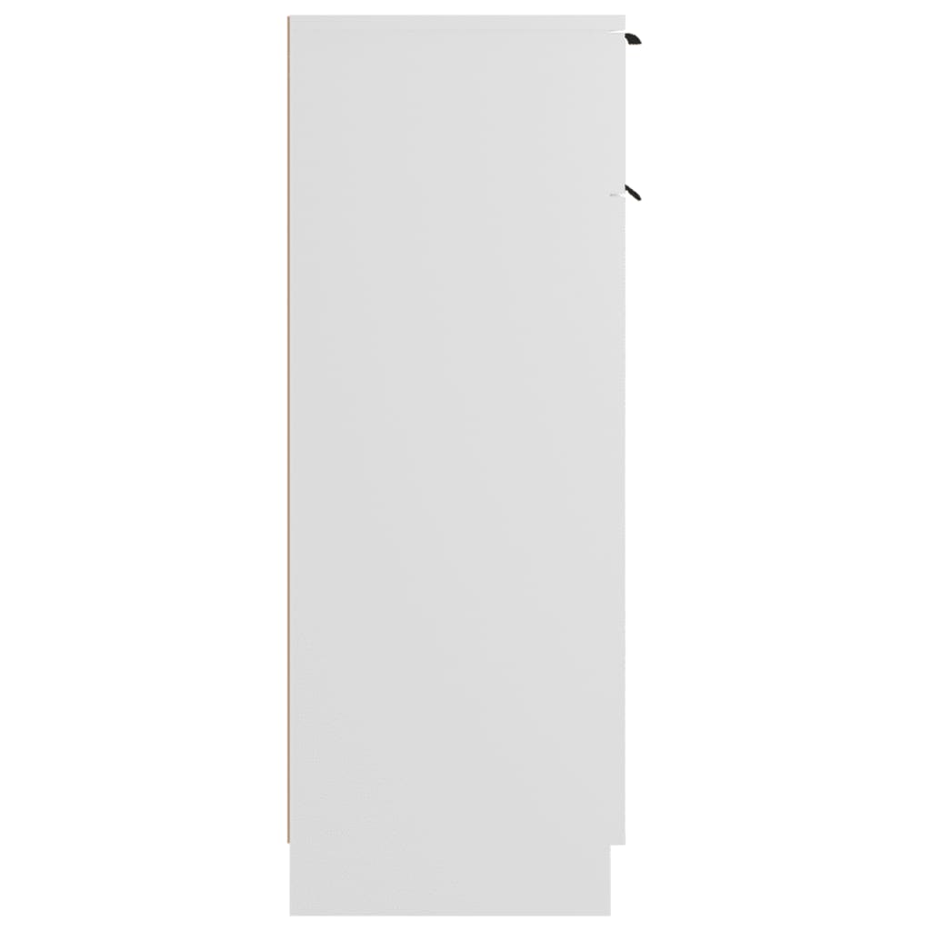 Bathroom Cabinet White 32x33.5x90 cm Engineered Wood