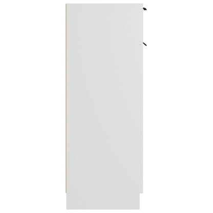 Bathroom Cabinet White 32x33.5x90 cm Engineered Wood