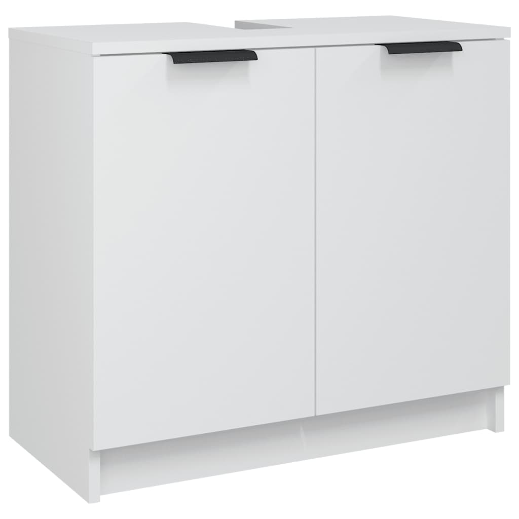 Bathroom Cabinet White 64.5x33.5x59 cm Engineered Wood