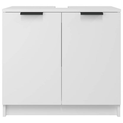 Bathroom Cabinet White 64.5x33.5x59 cm Engineered Wood