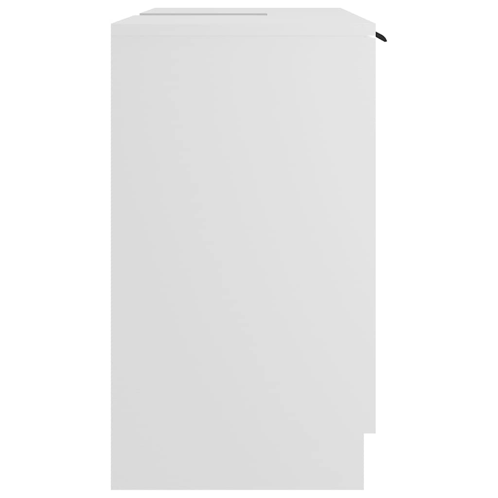 Bathroom Cabinet White 64.5x33.5x59 cm Engineered Wood