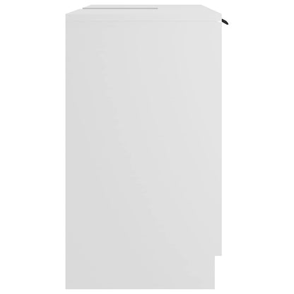 Bathroom Cabinet White 64.5x33.5x59 cm Engineered Wood