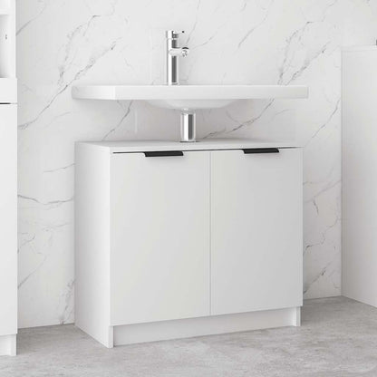 Bathroom Cabinet White 64.5x33.5x59 cm Engineered Wood