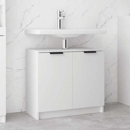 Bathroom Cabinet White 64.5x33.5x59 cm Engineered Wood
