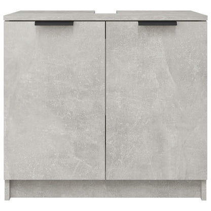 Bathroom Cabinet Concrete Grey 64.5x33.5x59 cm Engineered Wood