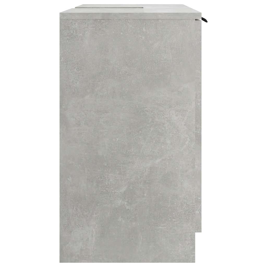 Bathroom Cabinet Concrete Grey 64.5x33.5x59 cm Engineered Wood
