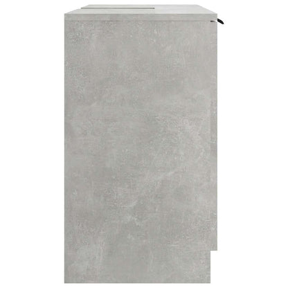 Bathroom Cabinet Concrete Grey 64.5x33.5x59 cm Engineered Wood