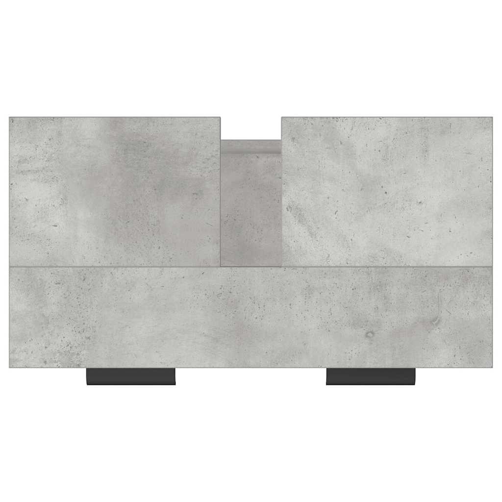 Bathroom Cabinet Concrete Grey 64.5x33.5x59 cm Engineered Wood