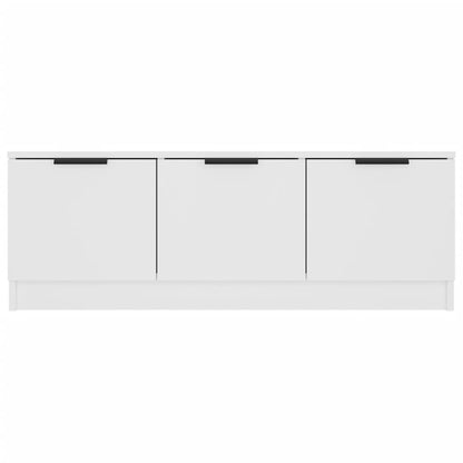 TV Cabinet White 102x35x36.5 cm Engineered Wood