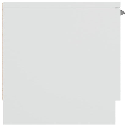 TV Cabinet White 102x35x36.5 cm Engineered Wood