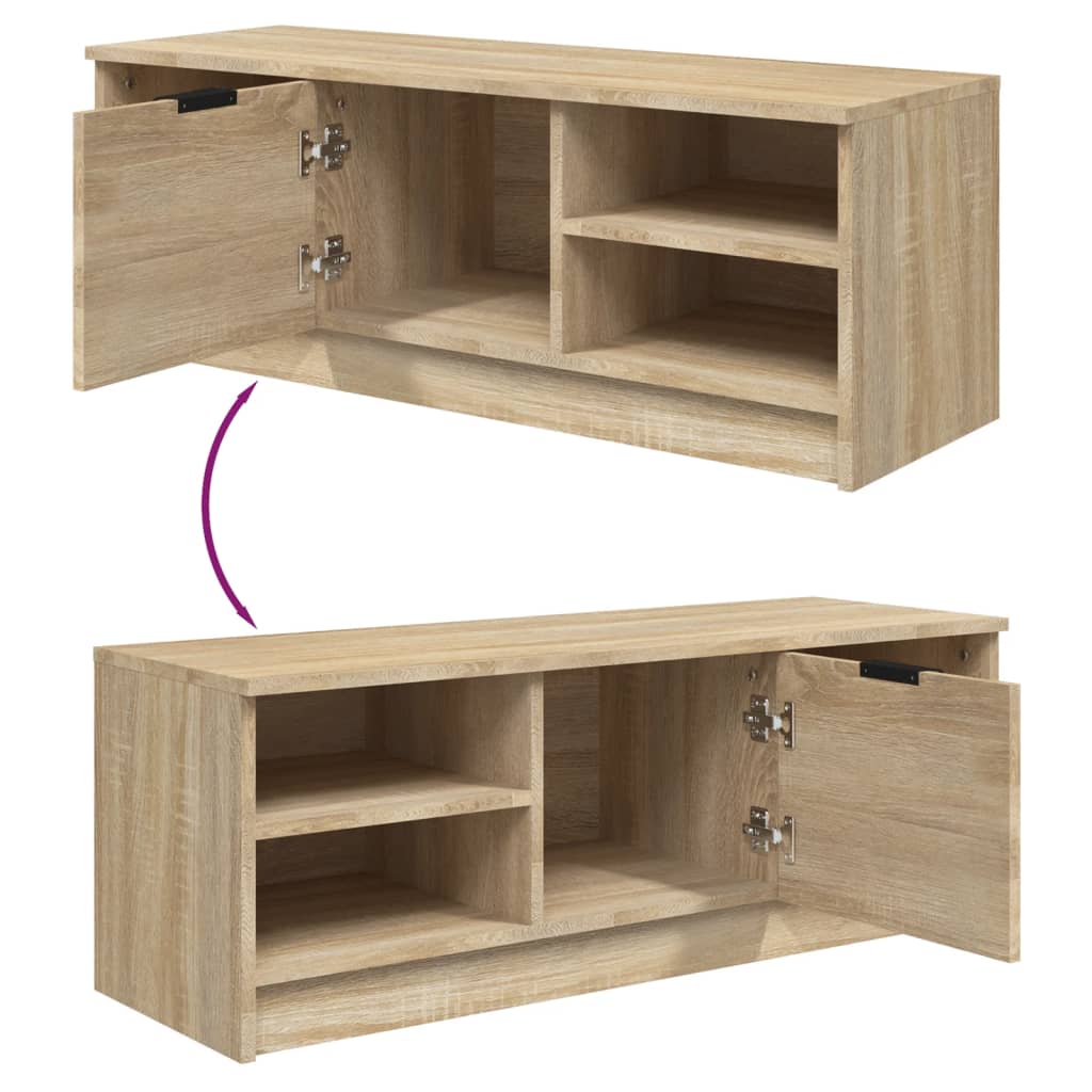 TV Cabinet Sonoma Oak 102x35.5x36.5 cm Engineered Wood