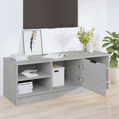 TV Cabinet Concrete Grey 102x35.5x36.5 cm Engineered Wood