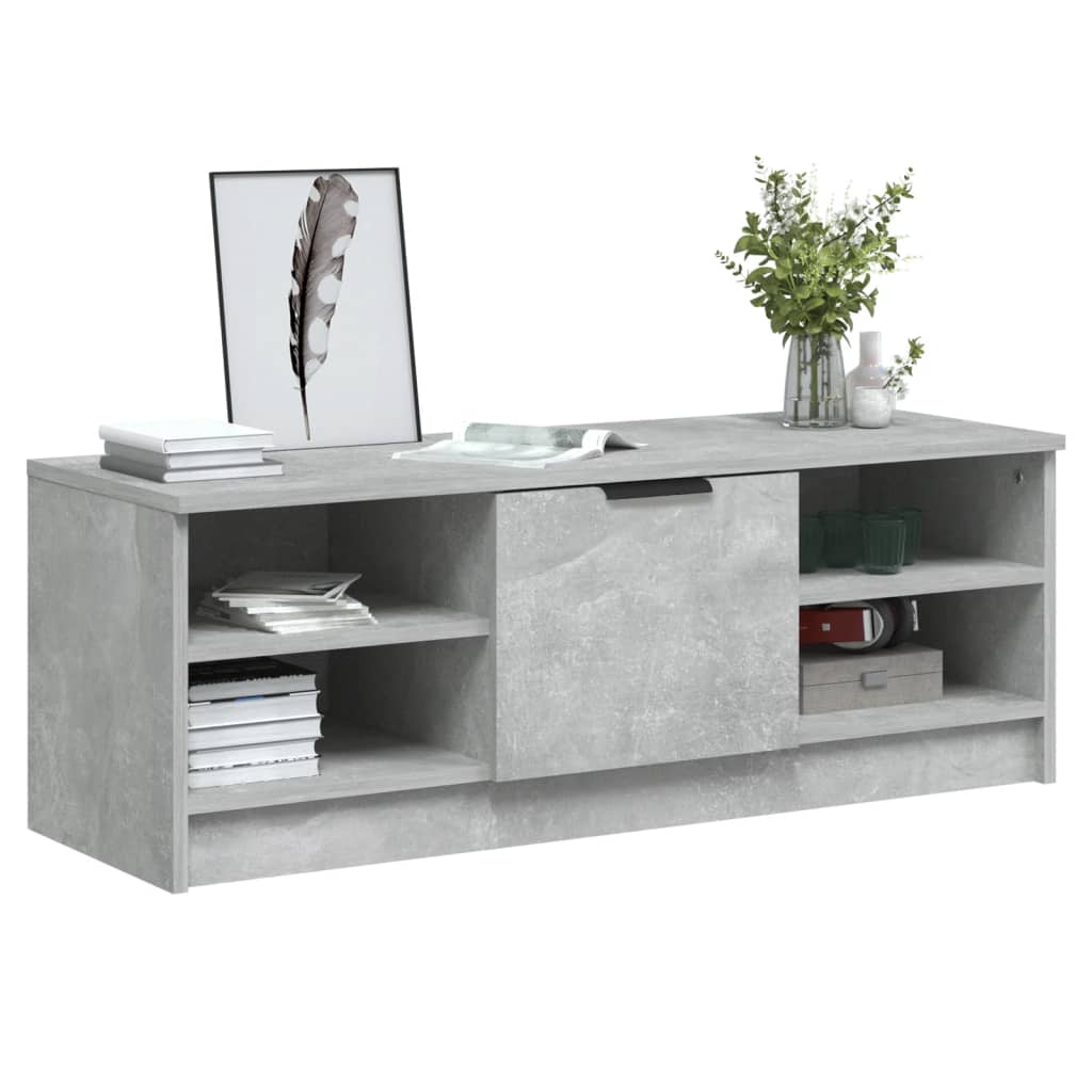TV Cabinet Concrete Grey 102x35.5x36.5 cm Engineered Wood