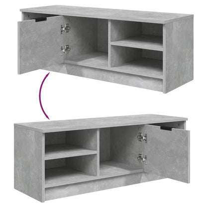 TV Cabinet Concrete Grey 102x35.5x36.5 cm Engineered Wood