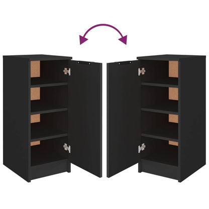 Shoe Cabinet Black 30x35x70 cm Engineered Wood
