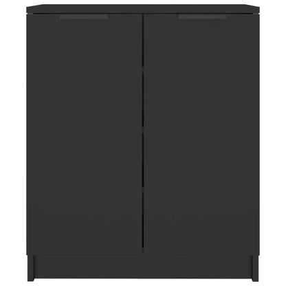 Shoe Cabinet Black 59x35x70 cm Engineered Wood
