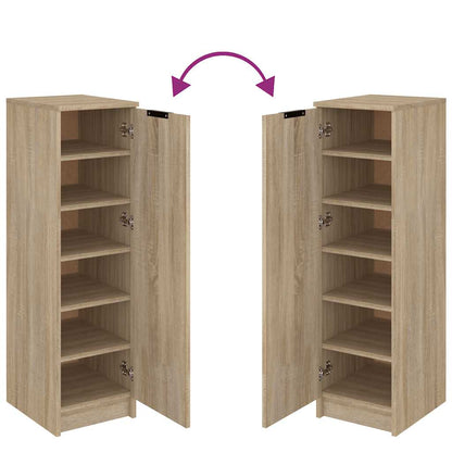 Shoe Cabinet Sonoma Oak 30x35x100 cm Engineered Wood