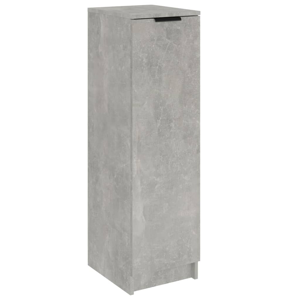 Shoe Cabinet Concrete Grey 30x35x100 cm Engineered Wood