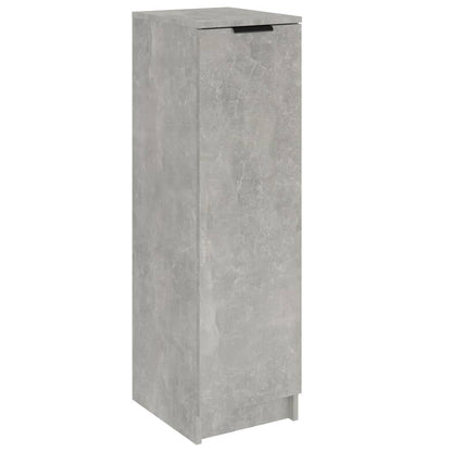 Shoe Cabinet Concrete Grey 30x35x100 cm Engineered Wood