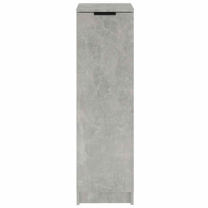 Shoe Cabinet Concrete Grey 30x35x100 cm Engineered Wood