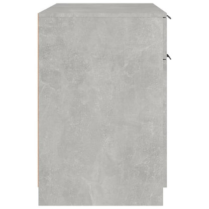 Desk Concrete Grey 100x50x75 cm Engineered Wood