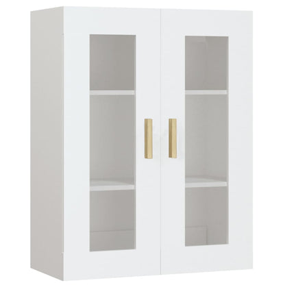 Hanging Wall Cabinet White 69.5x34x90 cm