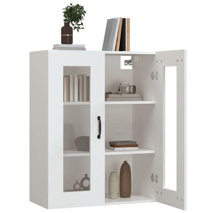 Hanging Wall Cabinet White 69.5x34x90 cm
