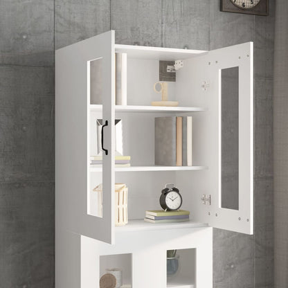 Hanging Wall Cabinet White 69.5x34x90 cm