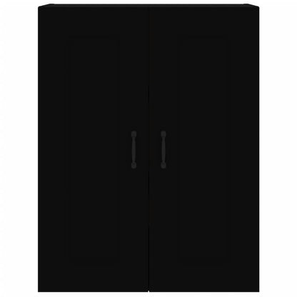 Hanging Wall Cabinet Black 69.5x32.5x90 cm