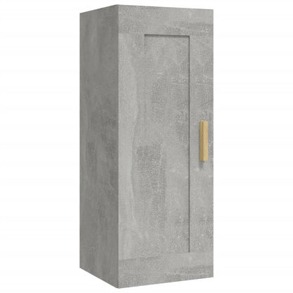Wall Cabinet Concrete Grey 35x34x90 cm Engineered Wood