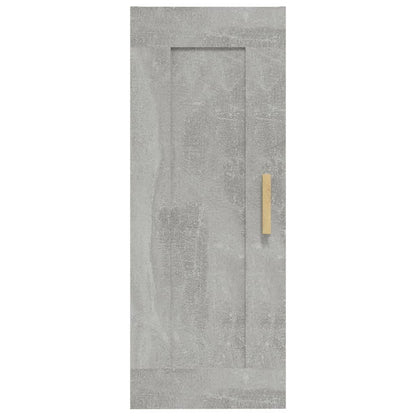 Wall Cabinet Concrete Grey 35x34x90 cm Engineered Wood