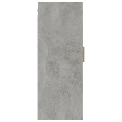 Wall Cabinet Concrete Grey 35x34x90 cm Engineered Wood