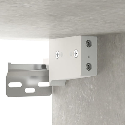 Wall Cabinet Concrete Grey 35x34x90 cm Engineered Wood