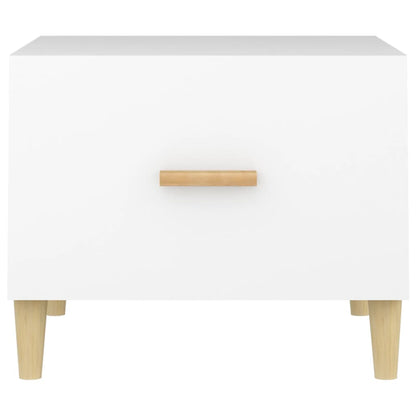 Coffee Tables 2 pcs White 50x50x40 cm Engineered Wood