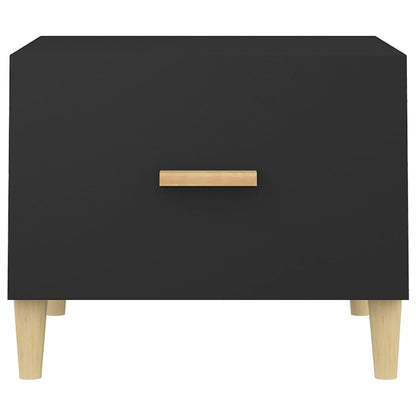 Coffee Tables 2 pcs Black 50x50x40 cm Engineered Wood