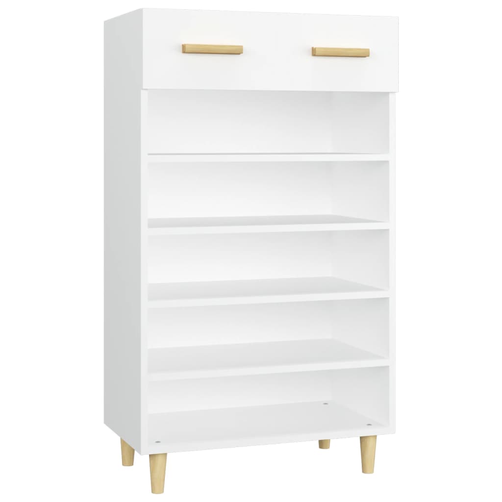 Shoe Cabinet White 60x35x105 cm Engineered Wood
