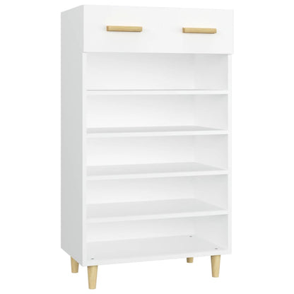 Shoe Cabinet White 60x35x105 cm Engineered Wood