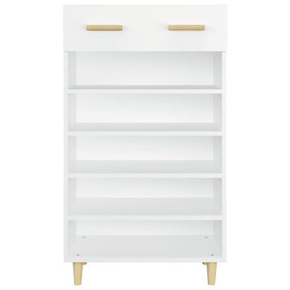 Shoe Cabinet White 60x35x105 cm Engineered Wood