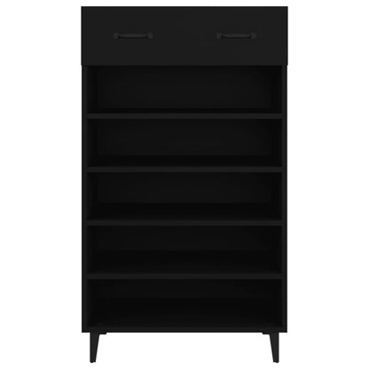 Shoe Cabinet Black 60x35x105 cm Engineered Wood