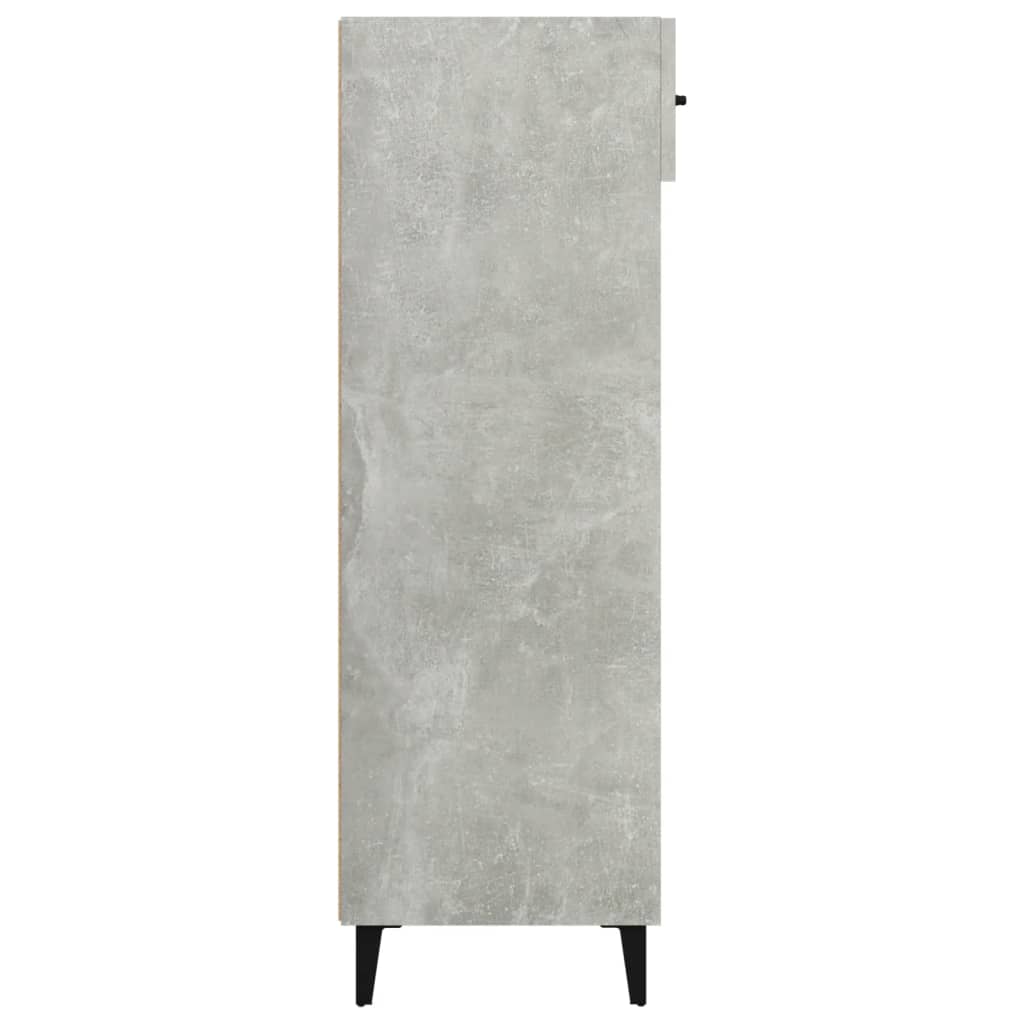 Shoe Cabinet Concrete Grey 60x35x105 cm Engineered Wood