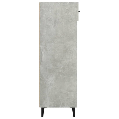 Shoe Cabinet Concrete Grey 60x35x105 cm Engineered Wood