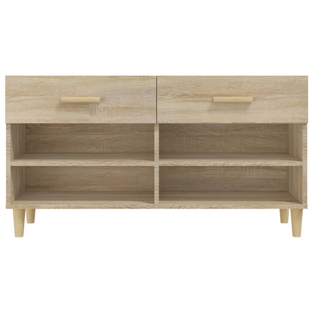 Shoe Cabinet Sonoma Oak 102x35x55 cm Engineered Wood