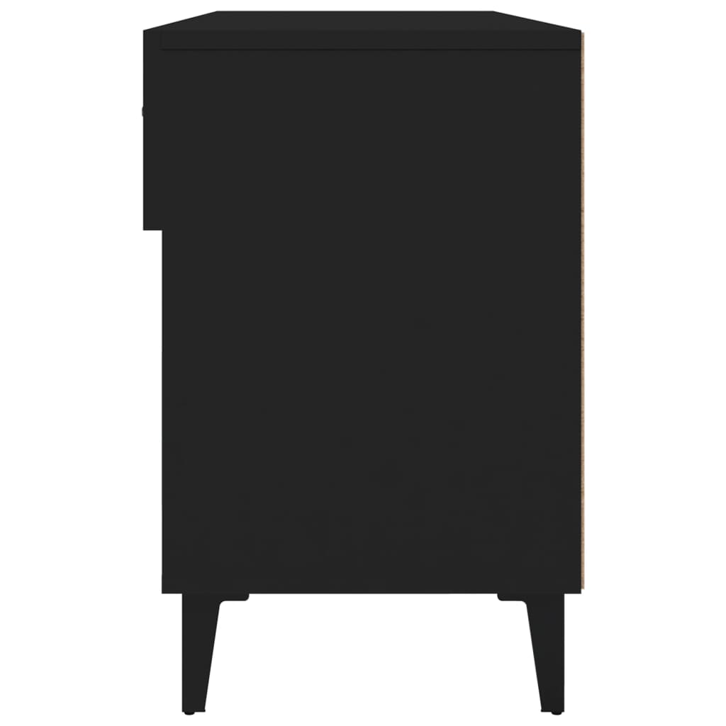 Shoe Cabinet Black 102x35x55 cm Engineered Wood